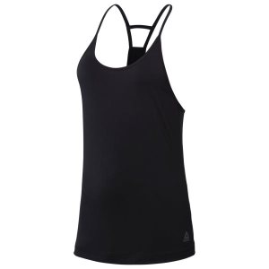 Reebok Recycled Racerback Muskelshirt Damen - Schwarz - DE 846-FCZ